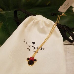 Kate Spade Minnie Mouse Necklace Disney Black Red
